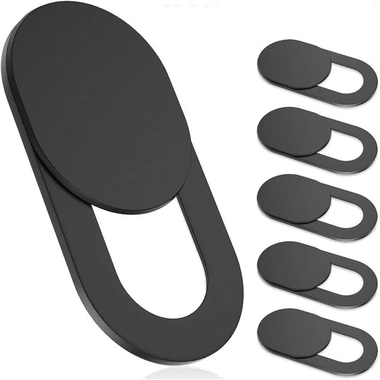 Camera  Cover Slide (6-Pack, Ultra-Thin 0.022”) – Laptop Camera Cover for Privacy & Security – Compatible with MacBook, PC, iMac, iPad, iPhone, and Tablet – Anti-Spy Camera Blocker for Cyber Protection (Black)