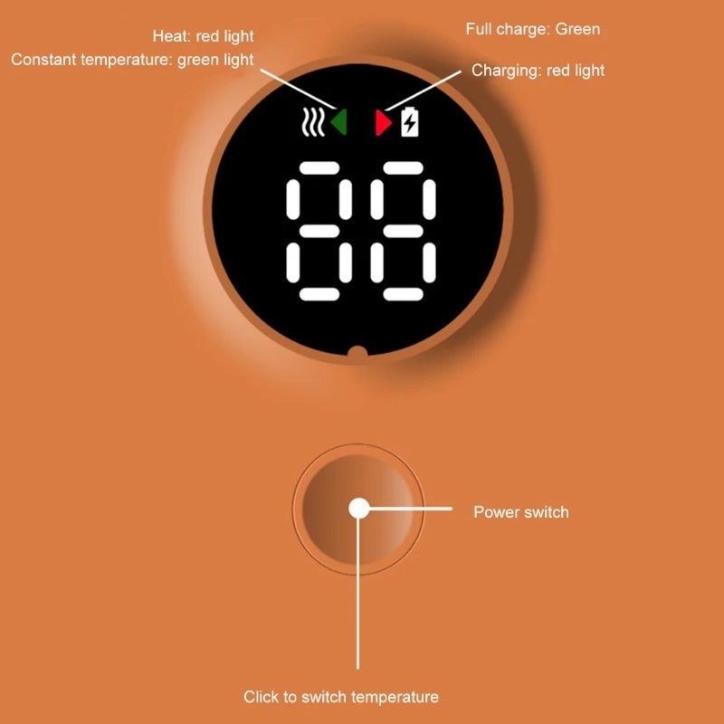 Cordless Portable Baby Bottle Warmer – USB Rechargeable Travel Milk Heater for Parents