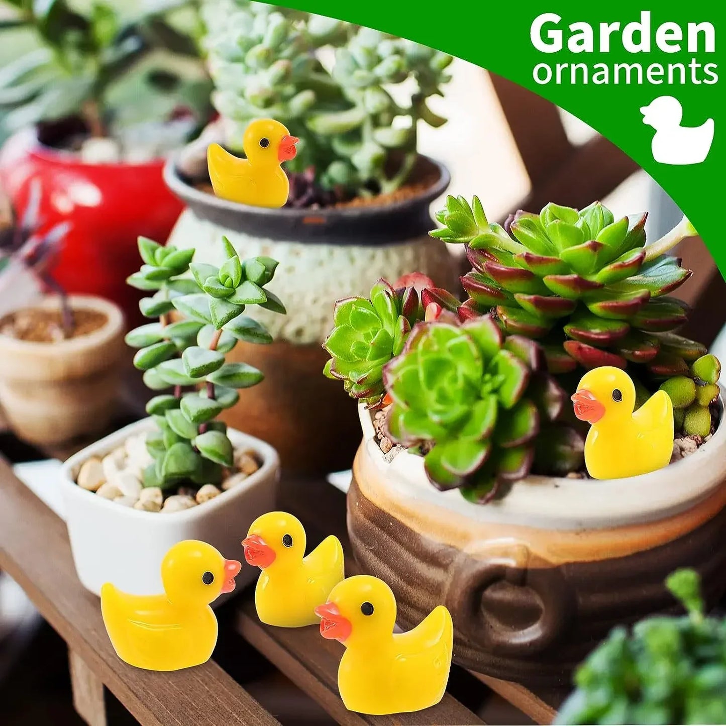 Mini Resin Ducks Bulk Set – 100/200pcs Tiny Yellow Duck Figures for Crafts, Dollhouses & Party Decorations